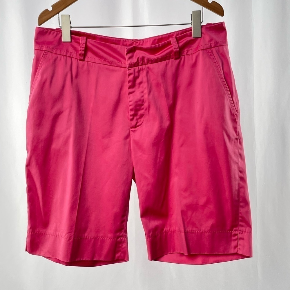Fairway & Greene Cotton Blend Golfing Shorts in Pink Size 16